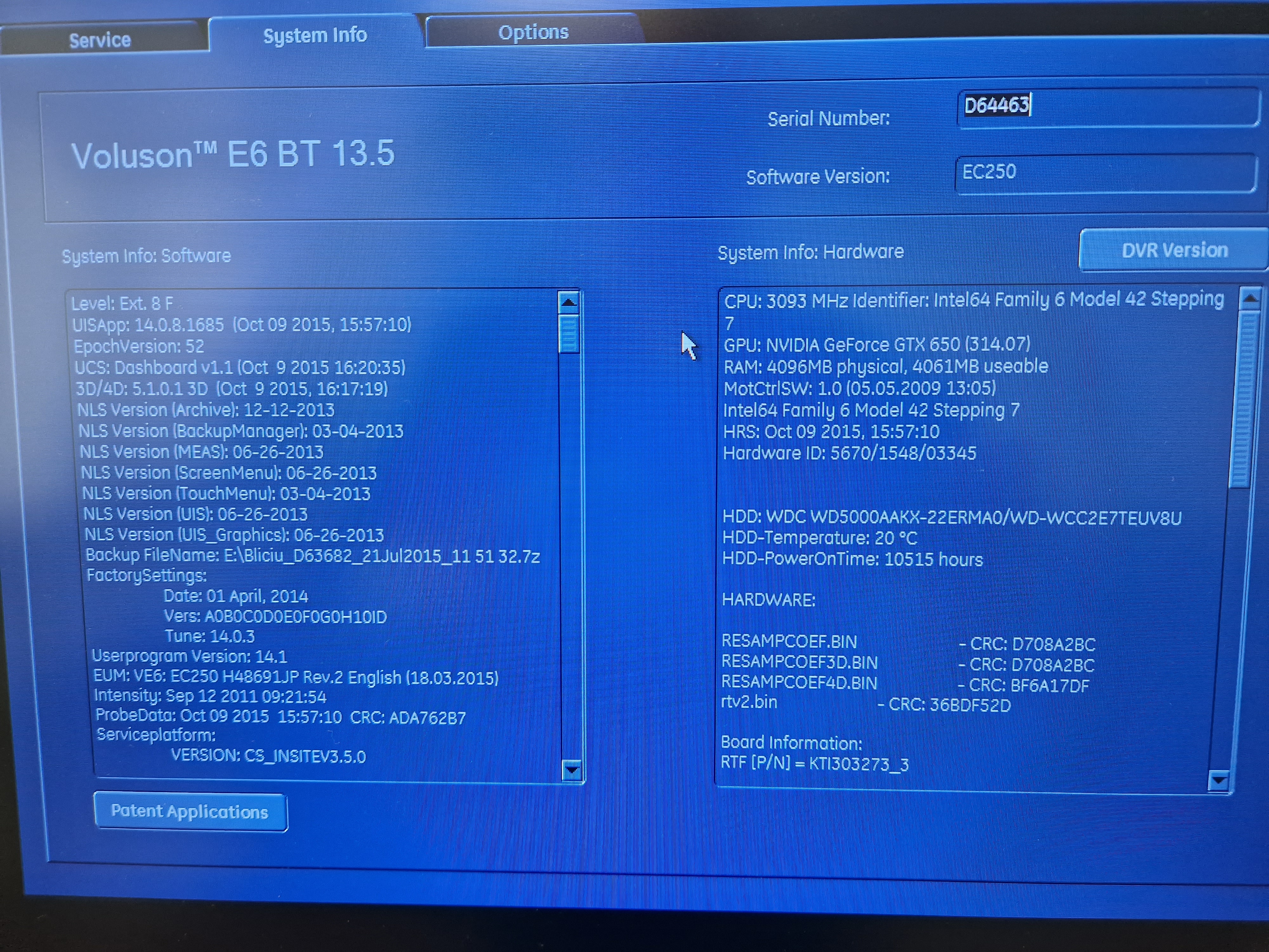 Voluson E6 4 głowice